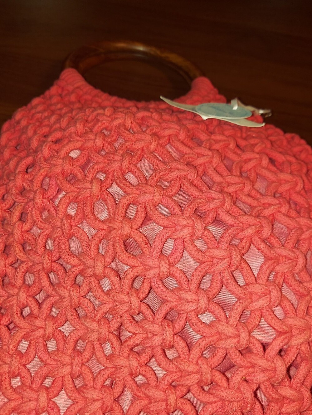 Sigrid Olsen Coral NWT Macrame Crossbody Purse
